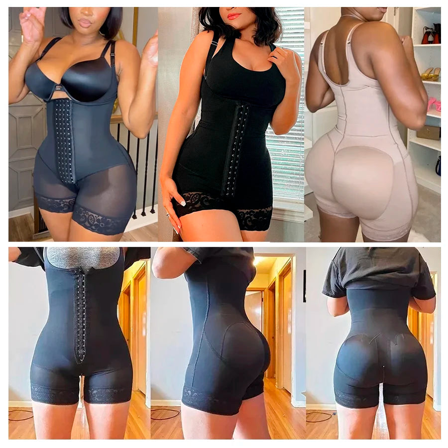 Abdomen Control Girdles Shapers Colombian Faja Body Slimming Corset Flat Tummy Sheath Carving Woman Suspenders Female Shapewear