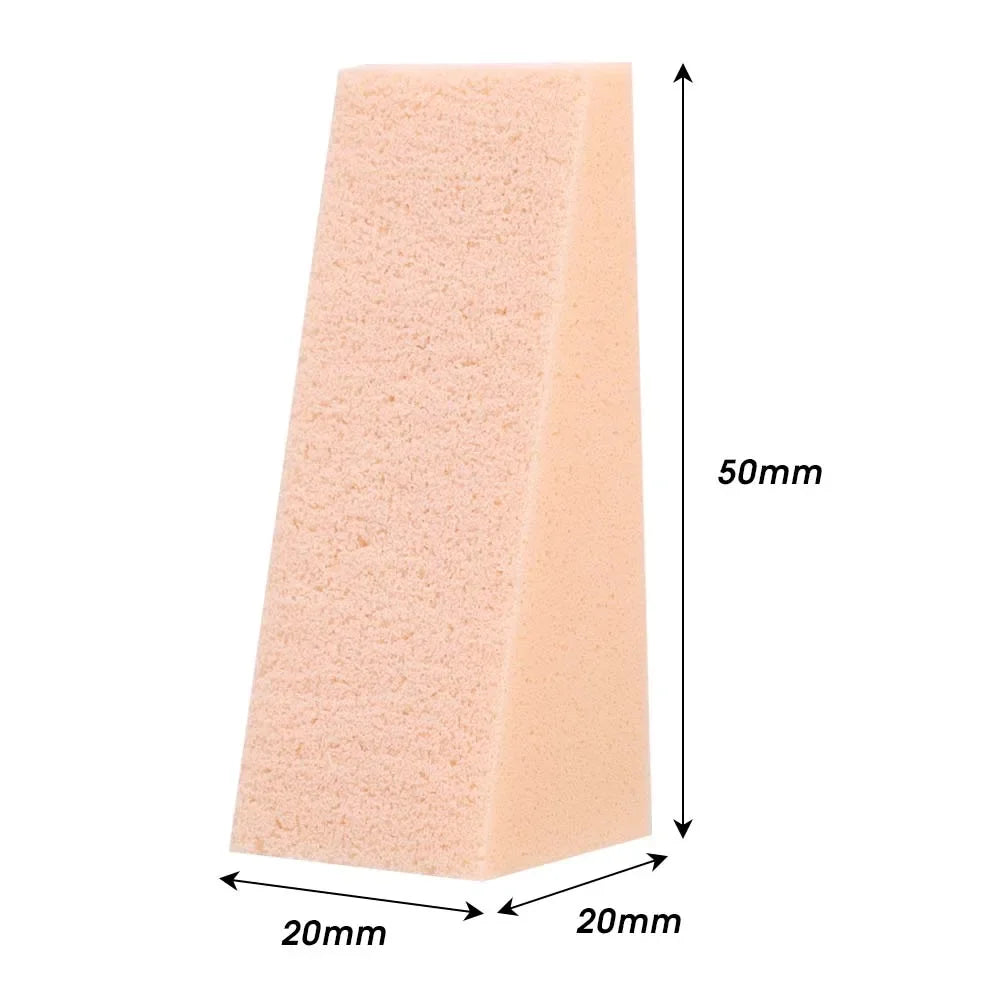 100pcs Foundation Makeup Sponge Block Hydrophilic Firm Sponge Non Latex Cosmetic Powder Puff Wet and Dry Makeup Puff Beauty Tool
