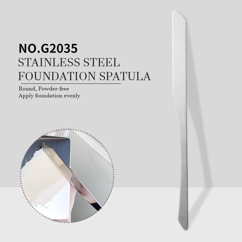 Liquid Foundation Palette Makeup Palette Tray Lipstick Make Up Stainless Steel Ring Makeup Blend Foundation Spatula Palette Tool