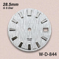 28.5mm GS Logo Ocean Glaciers Dial Suitable Fit NH35/NH36/4R/7S Japan Movement 3D Wave Quality Watch Modification Accessories