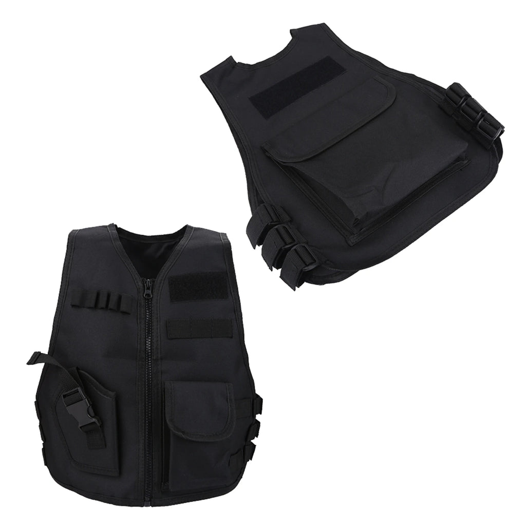 Boys Vest Kid Adjustable Vest Tactic Vest Breathable Children Kids Vest Protective Waistcoat for Outdoor Hunting  Games
