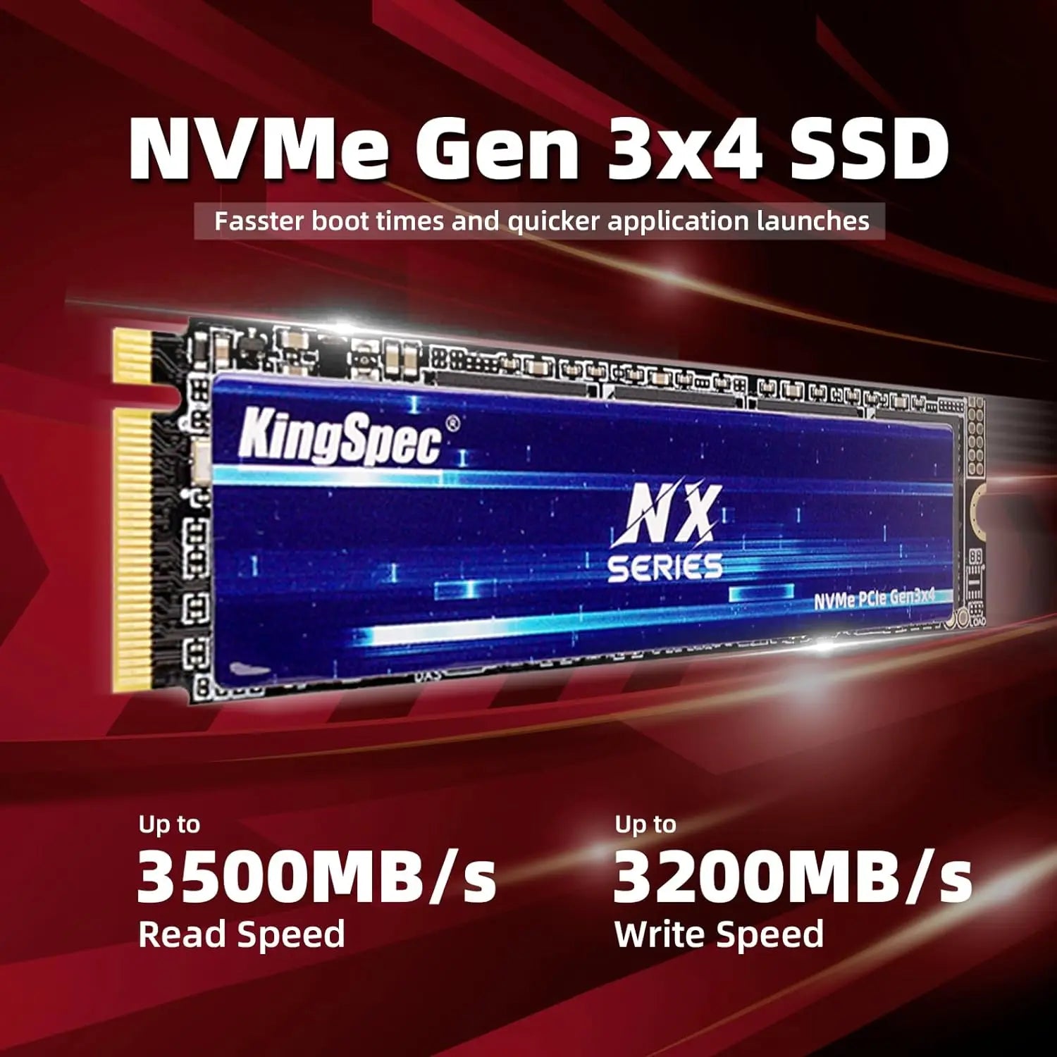 KingSpec M2 NVME SSD 128GB 256GB 512GB 1TB 2TB Ssd Speed 3400MB/s M.2 PCIe 3.0 Disk Solid State Drives NVME for Notebook Desktop