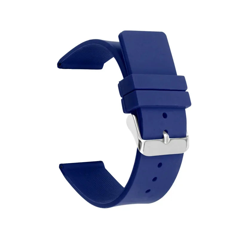 12mm 14mm 16mm 18mm 20mm 22mm 24mm Silicone Strap for Omega Soft Rubber Band Candy Color Men Women Replace Bracelet Accessories