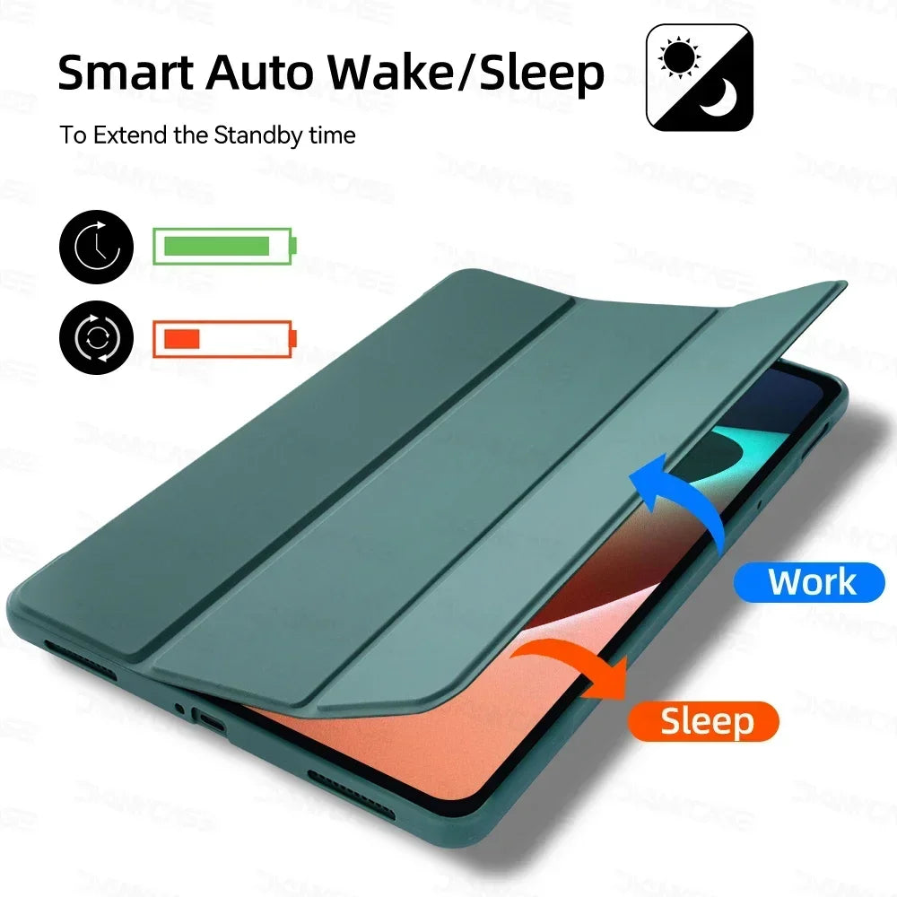 Tablet Cases for 2024 Xiaomi Mi Pad 7 6 5 MiPad 5 6 Pro 11in For 2024 6S Pro 12.4in Support Magnetic Charging Funda Tablet Cases