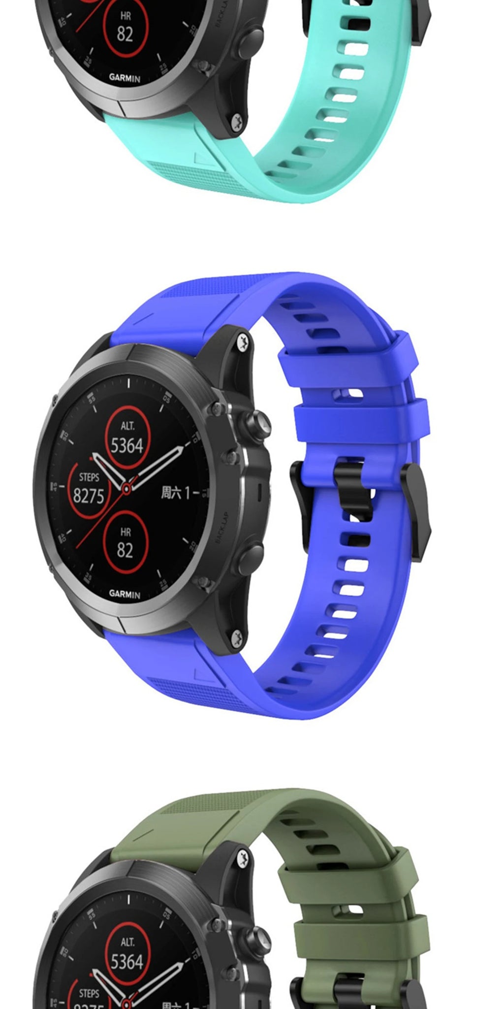 20 22 26mm Smart watch Band For Garmin Fenix 5 5x 5s Silicone Watch Strap for Fenix 6X Pro 6 6S 7X 7 7s 3HR 945 watch Wristband
