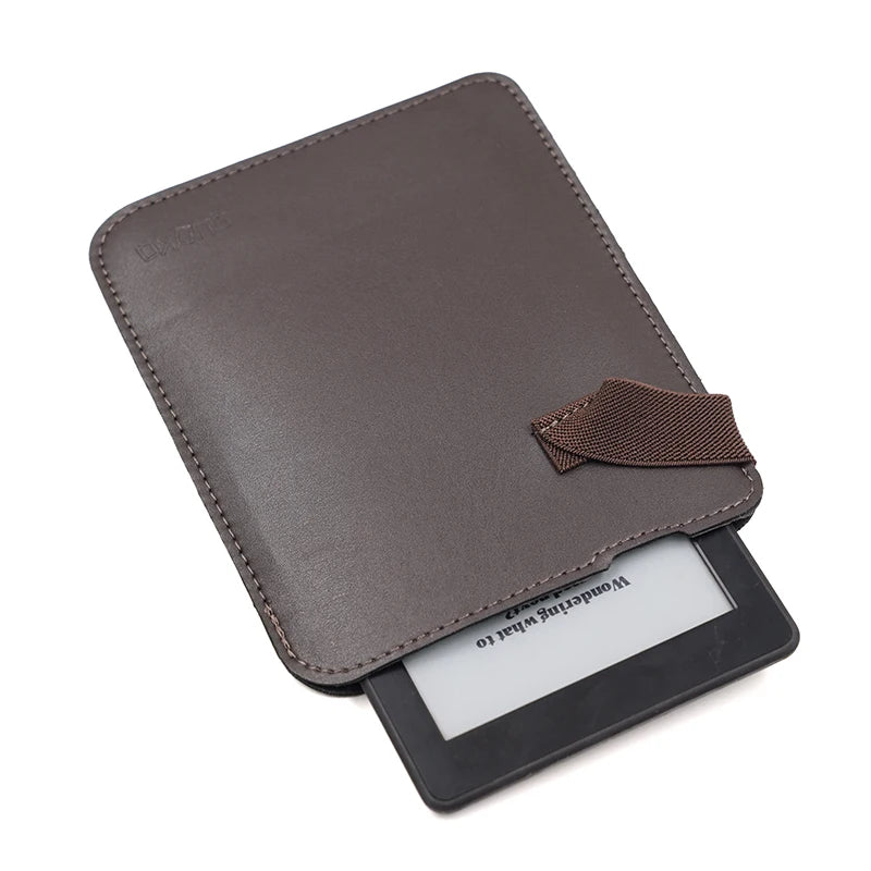 Anti falling style super slim sleeve pouch cover,microfiber leather E-Book sleeve case for Kobo glo HD 6"