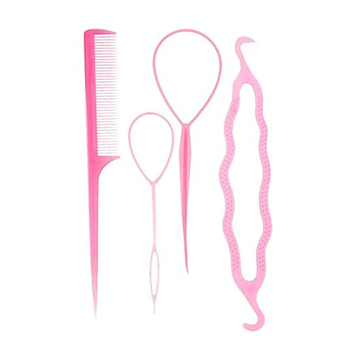 4 Pcs Hair Braiding Tool, DIY Hair Styling Tool, Braid Tool Loop for Hair Braid Styling