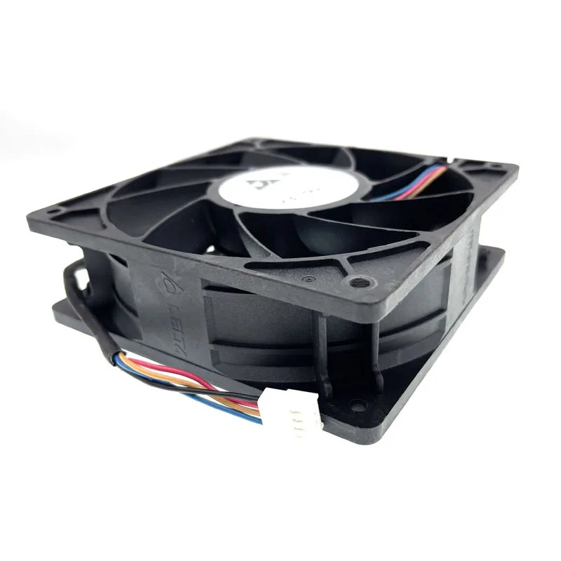 Original Delta QFR1212GHE,High Speed Bitcoin GPU Miner Mining Cooling Fan 120X120X38mm DC 12V 6000RPM Dual Ball Bearing PWM 4P