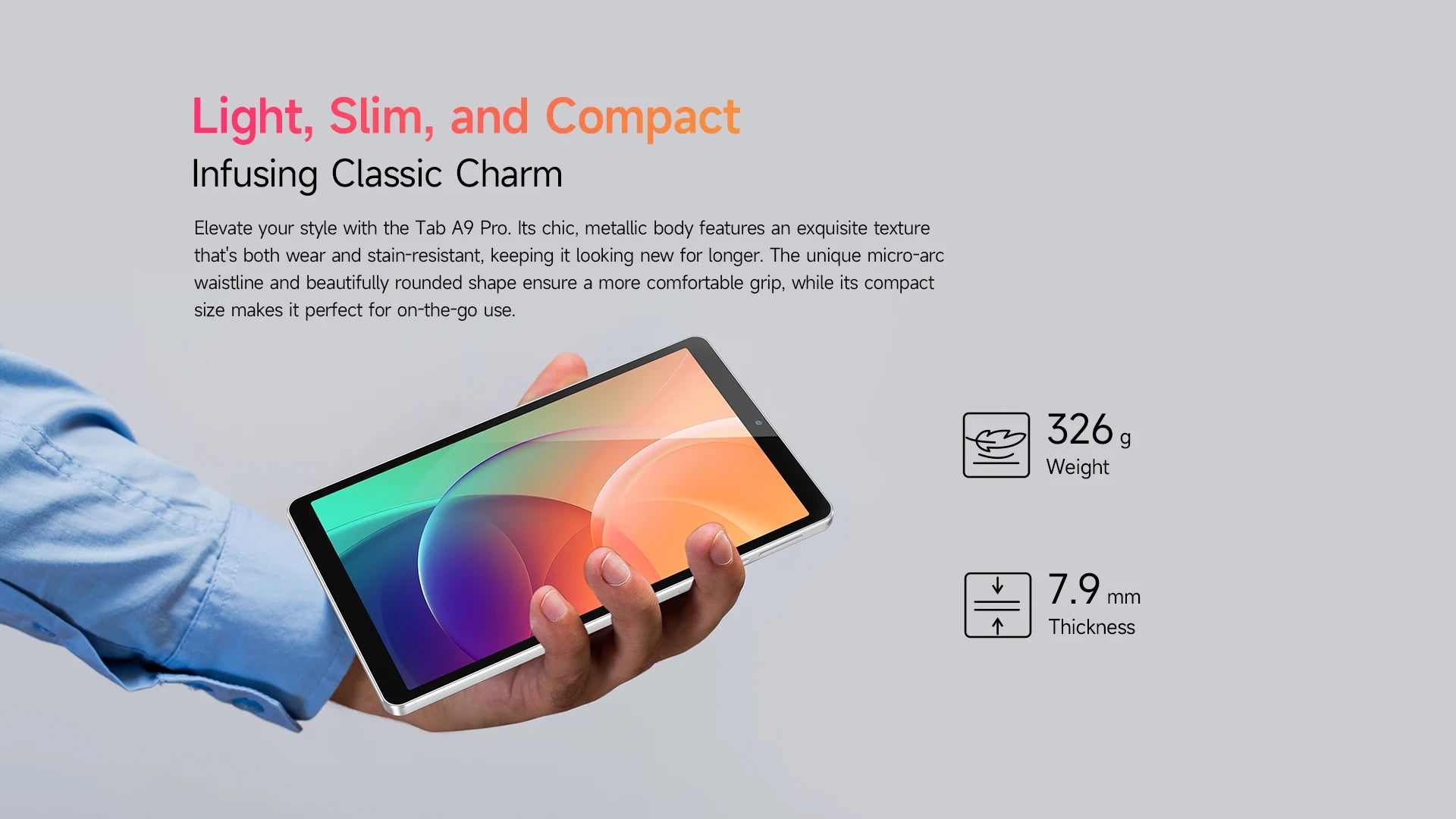 Ulefone Tab A9 Pro Tablet MTK G91 8.68" Up to 8GB RAM (4+4) 128GB ROM 12MP+13MP Android 15 4G Tablet