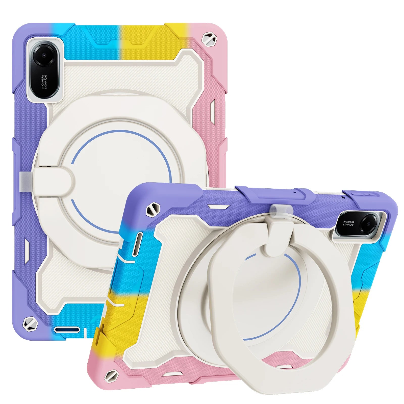 For Xiaomi Redmi Pad 2 11 2025 SE Mini 8.7 Pro 12.1 SE 11 10.61 Xiaomi MiPad 7 11.2 5 6 Pro 12.4 inch 360 Rotating Armor Case