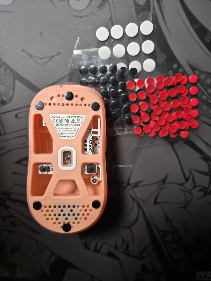 20Pc 6mm Diameter Small Dots Universal Mouse Skates DIY Mice Glide Feet ICE Control Speed Version Universal for Rubberized Mouse