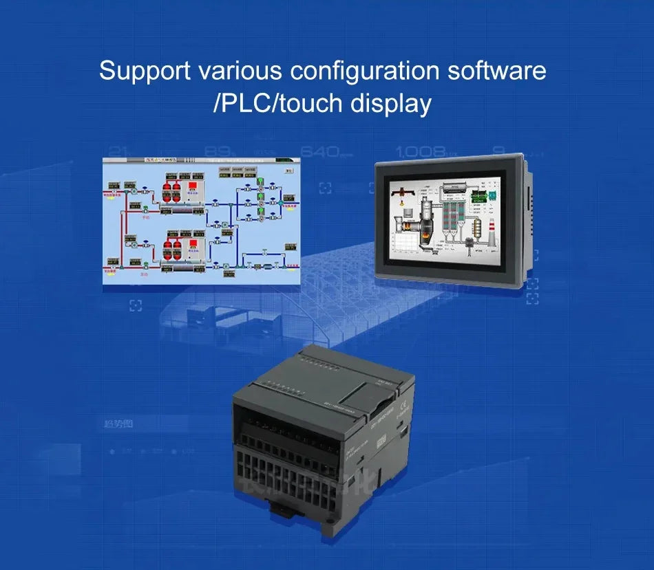 ModBus RTU Serial IO Module RS485 Interface 4DI+2DO 8 Digital Outputs CDSENET MA01-AXCX4020 Rail Installation 8~28VDC