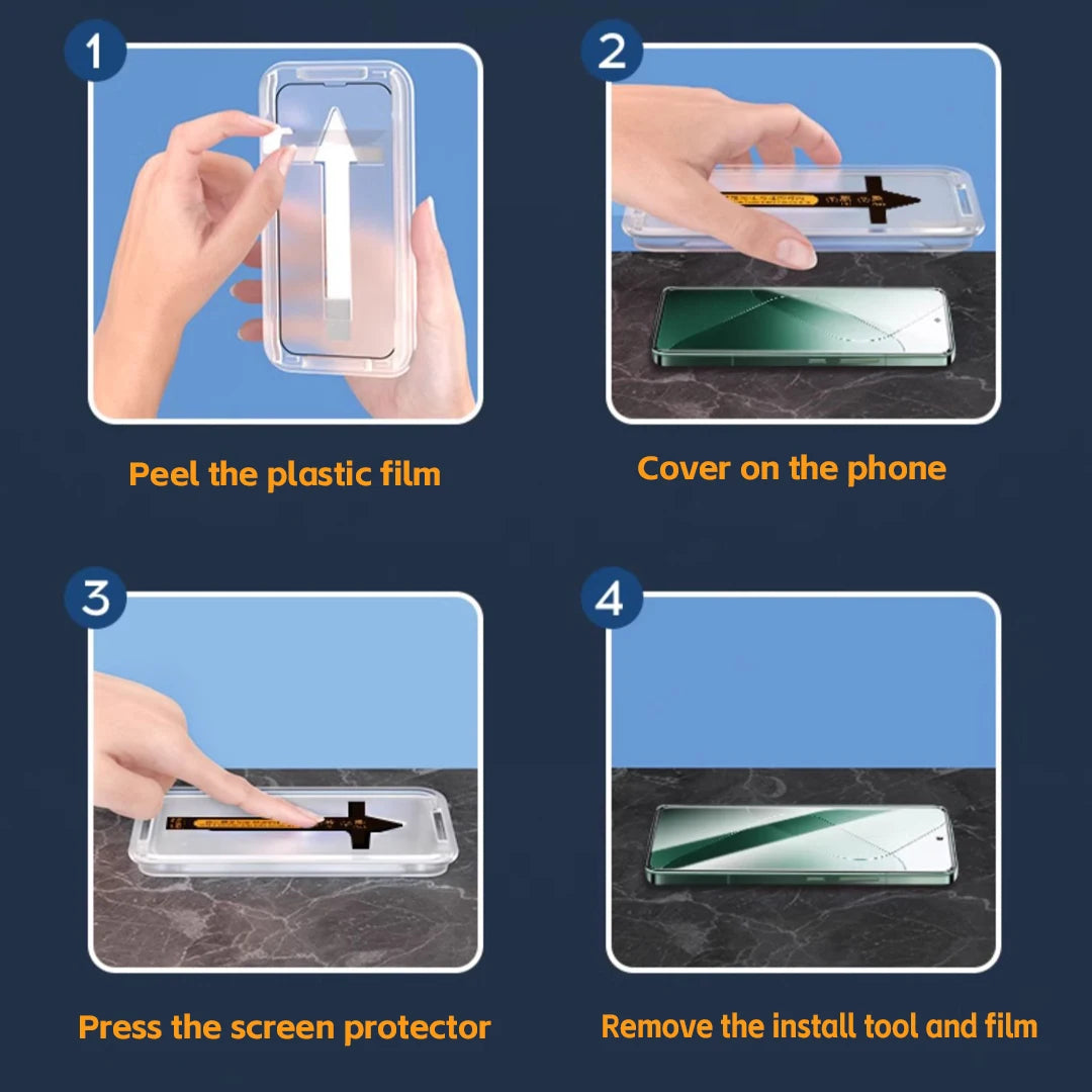 2Pcs Screen Protector For OPPO Find X7 Ultra X5 X3 Pro X6 Pro Tempered Glass With Automatic Aids installer Cover