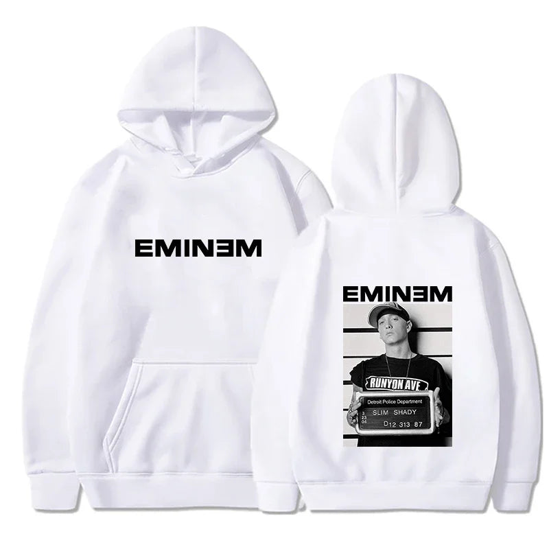 2025 Hot Sale Men's Hoody Rapper Eminem Graphic Print Hoodie Men Vintage Casual Sweatshirt Unisex Hip Hop Fashion Pullovers