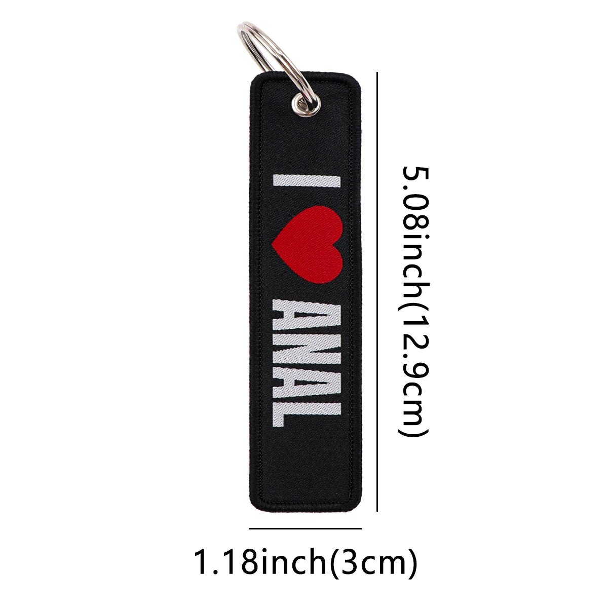 Music Is My Drug Embroidery Keyring Quotations Key Tag For Cars Backpack Keychain Black Fashion Accessories Gifts for Friends