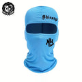 Musion Balaclava Fashion Printed Motorcycle Breathable Mask, Windproof and Sunscreen Full Face Mask Breathable Mesh Air Cushion