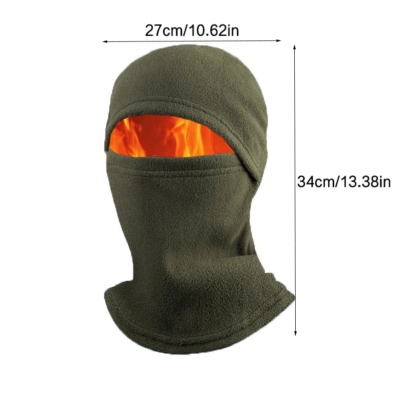 1/14Pcs Full Face Mask New Winter Thermal Fleece Warmer Motorcycle Cycling Hood Liner Sports Running Neck Warmer