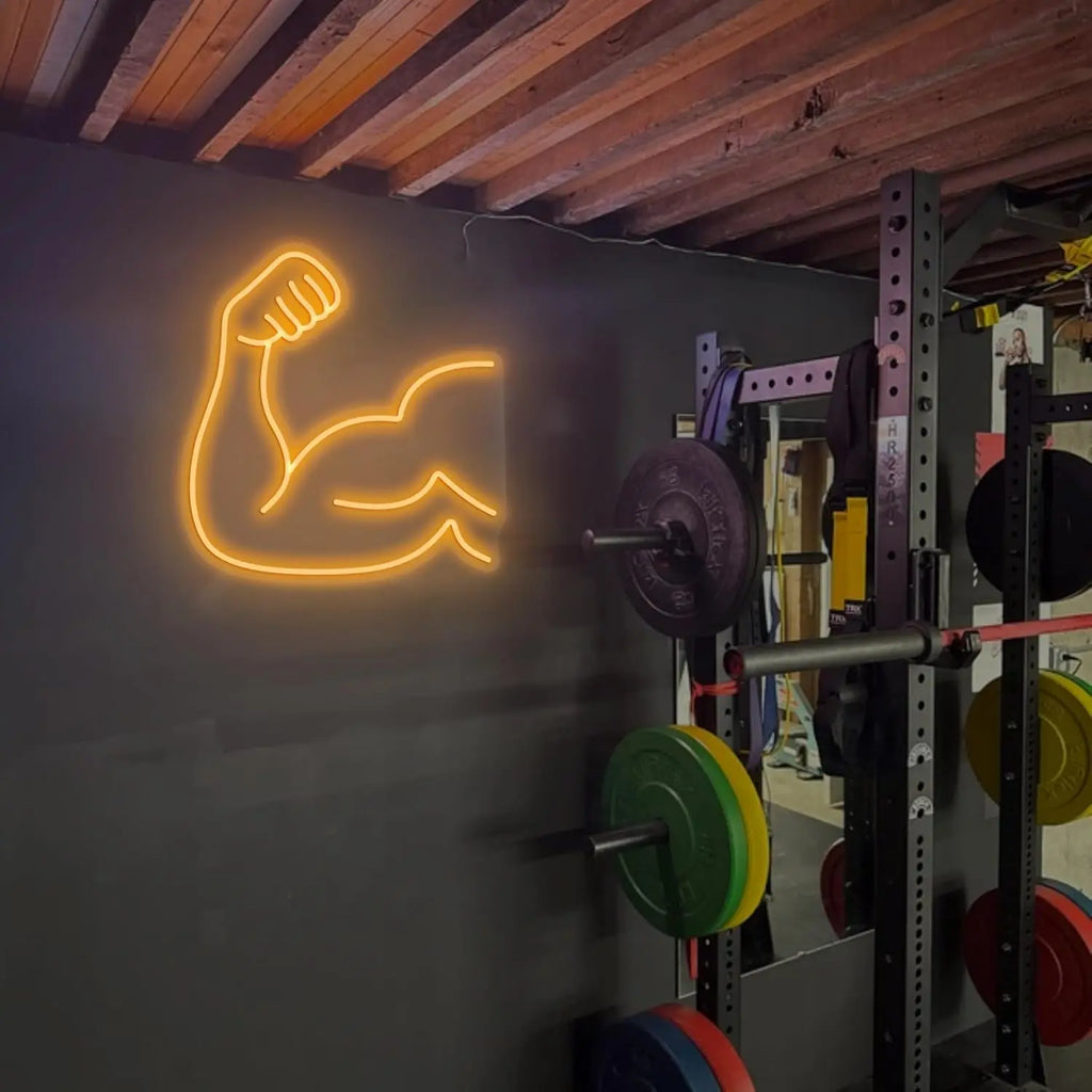 USB Dimmable Neon Sign No Pain No Gain Gym Light for Home Gym Man Cave Bar Decor Motivational LED Wall Art Fitness Gifts