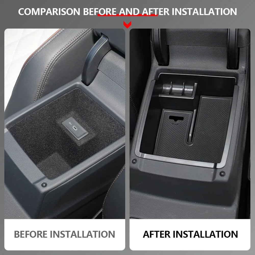 Car Central Armrest Storage Box Container Holder Tray for VW Volkswagen Passat B8 Sedan Variant Alltrack Car Accessories