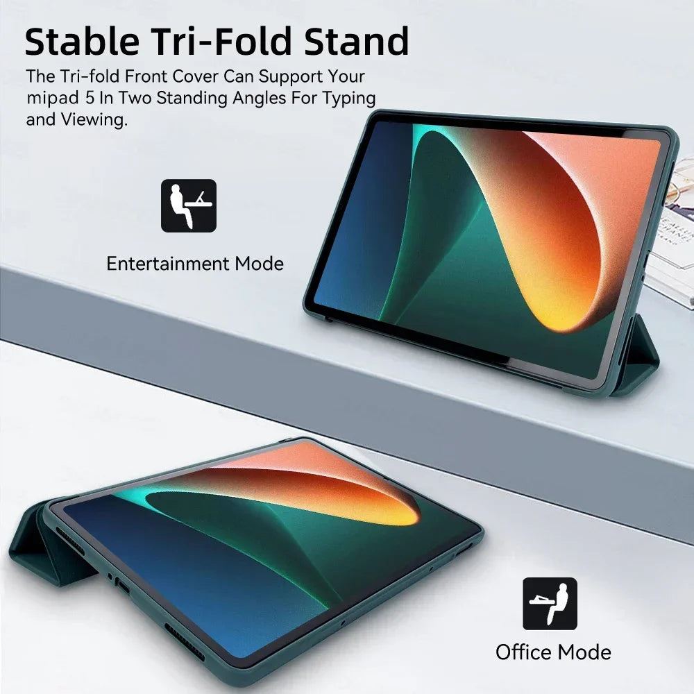 Tablet Cases for 2024 Xiaomi Mi Pad 7 6 5 MiPad 5 6 Pro 11in For 2024 6S Pro 12.4in Support Magnetic Charging Funda Tablet Cases