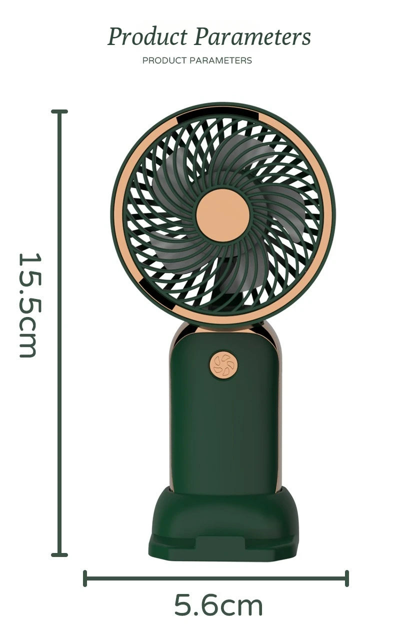 Summer Cute Cartoon Fan - Mini Portable USB Charging Handheld for Students, Outdoor Adventures & Cooling Comfort