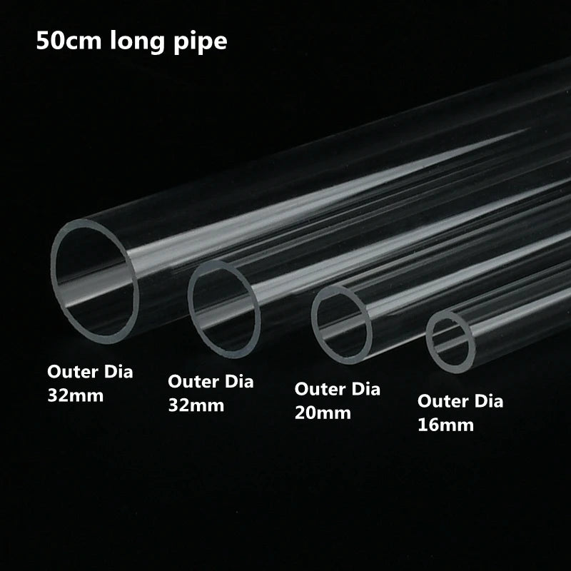 16 20 25 32 40 50mm Acrylic Pipe 90 Degree Elbow Transparent Plexiglass Fish Aquarium Water Tank Accessories Tank Tee Way Joints