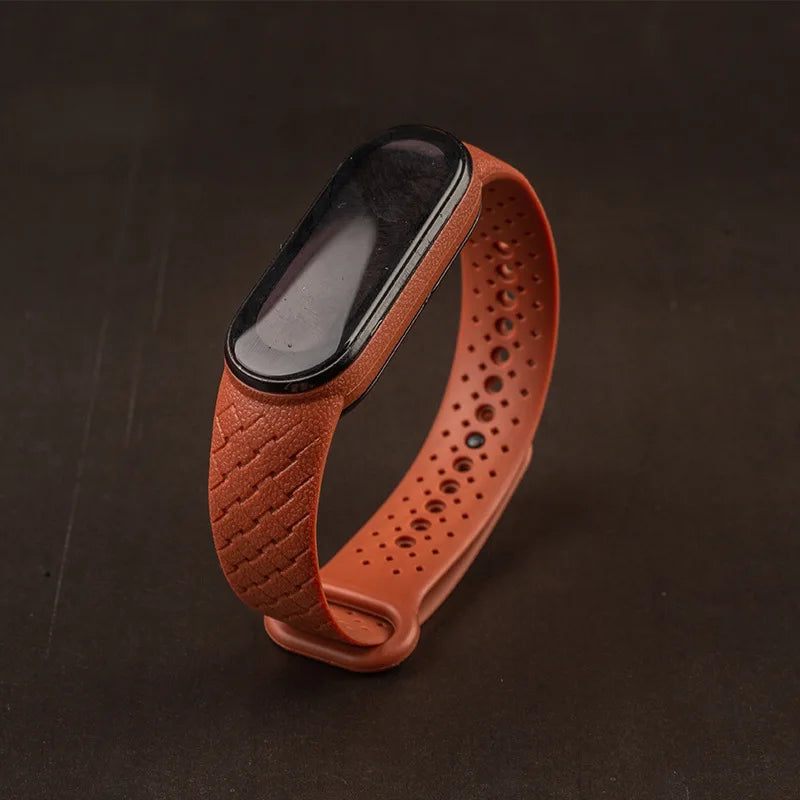 Silicone watchbands For Xiaomi Mi Band 7 NFC Wrist Replacement Miband Sport bracelet Air-hole Watch Correa mi band 6 5 4 3 strap