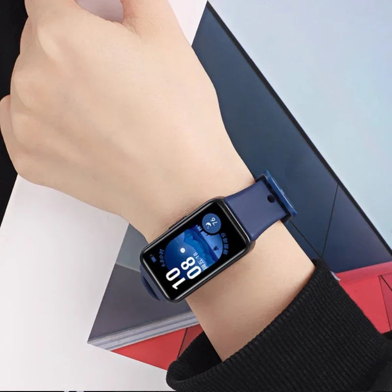 Silicone Straps For Huawei Band 10 9 8 Strap Accessories Replacement Sport Breathable Bracelet Correa Huawei Bands 10 9 8/8NFC