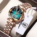 POEDAGAR Luxury Ladies Wristwatch Waterproof Stainless Steel Quartz Elegant Watches For Woman Simple Casual Dress Women's Watch