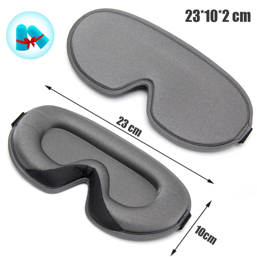 3D Memory Foam Silk Sleep Mask Soft Women Men Eye Patches Comfort Three Dimensional Design Face Mask Eyeshade Night Breathable