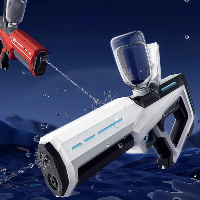 Summer Electric Water Gun for Adults & Kids High Pressure Garden Automatic Pulse Splashing Toy Viral IPX7 Water Blaster