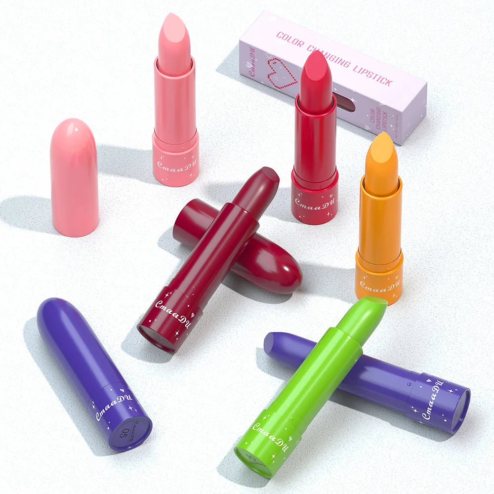 6 Colors Fruity Lip Balm Waterproof Fruit Color Tinted Shine Changing Moisturizing Nourishing lipstick Make Up Lip Care