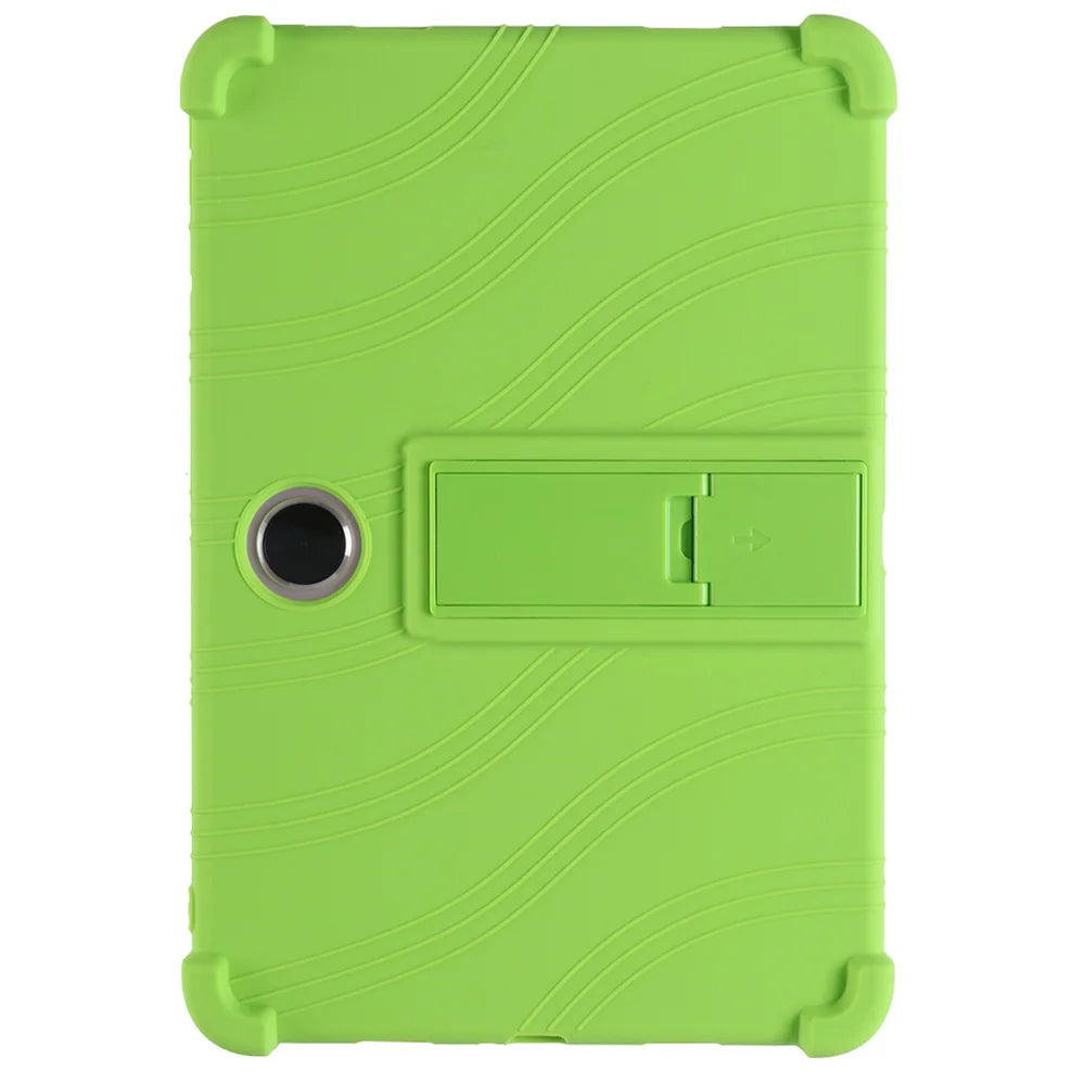 For Oppo Pad SE / OnePlus Pad Lite Silicone Case with Kickstand Rugged Protective Cover - Dark Blue
