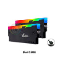 RAM Shell Radiator RGB DDR4 DDR3 Universal Heatsink Memory Vest ARGB 5V AURA Addressable Black White 1/2 Pcs Pack
