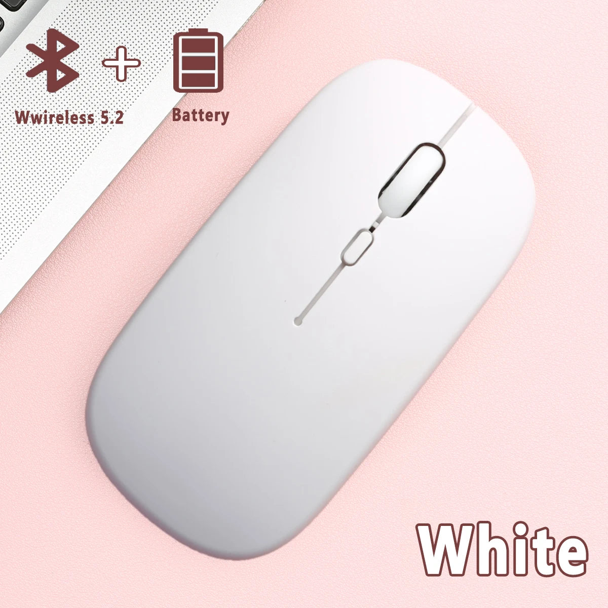 Wireless Bluetooth Mouse for Laptop Computer Bluetooth(BT 5.0) Battery Portable Mouse for Laptop MacBook Computer Tablet PC