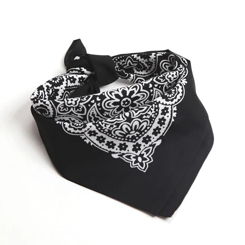 Hip Hop Kerchief Bohemian Print Bandana Paisley Pattern Headbands Outdoor Unisex Headband Wrist Wraps Face Mask Handkerchief