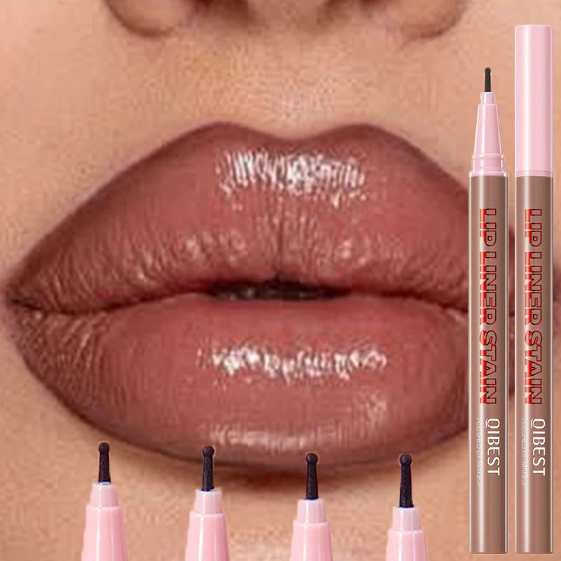 Matte Liquid Lip Liner Pen Sponge Tip Dyeing Lip Gloss Waterproof Long Lasting Lipstick Pencil Sexy Lips Contour Makeup Cosmetic