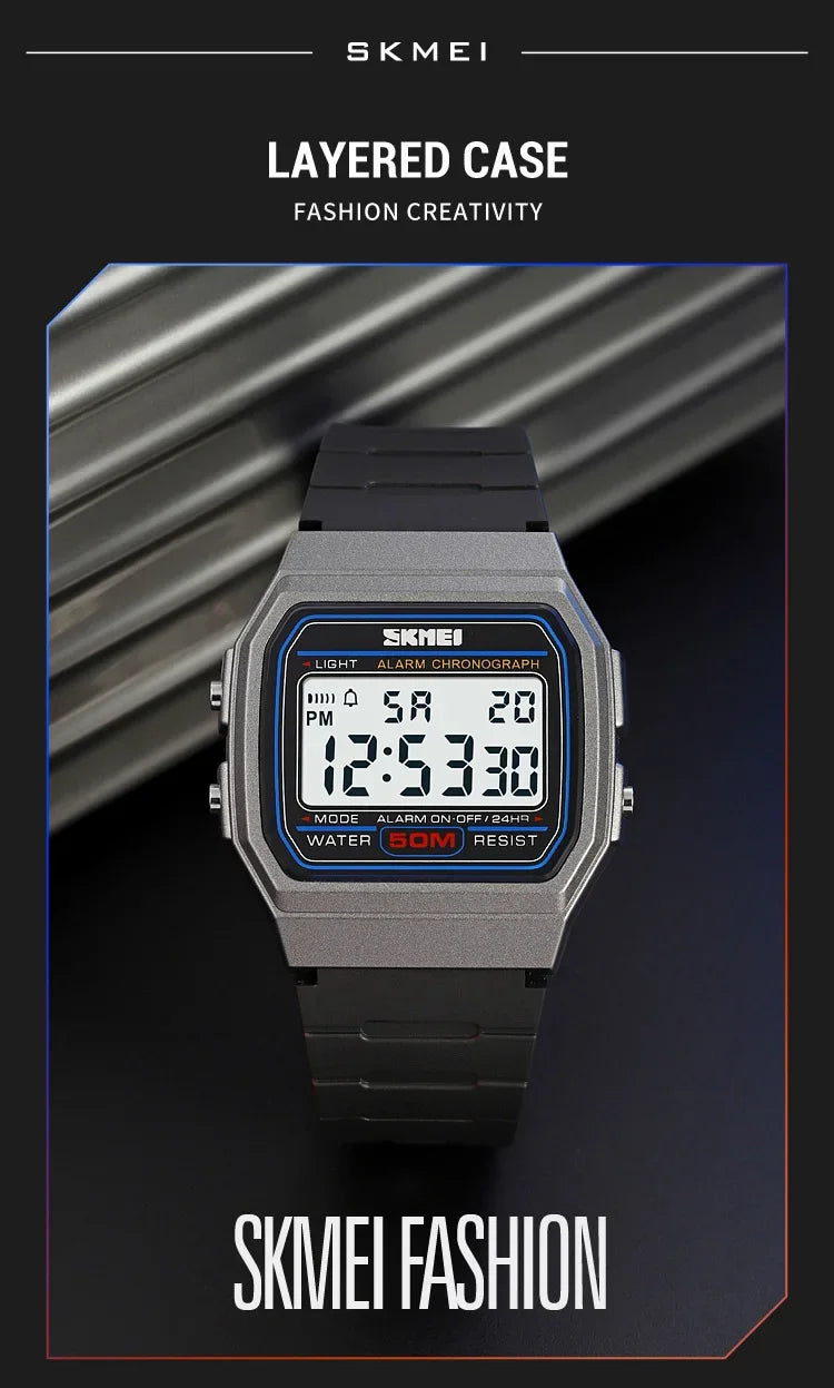 SKMEI 2042 Military Clock reloj hombre Digital Sport Watches  Mens Outdoors 5Bar Waterproof Chrono Date Week Men Wristwatches