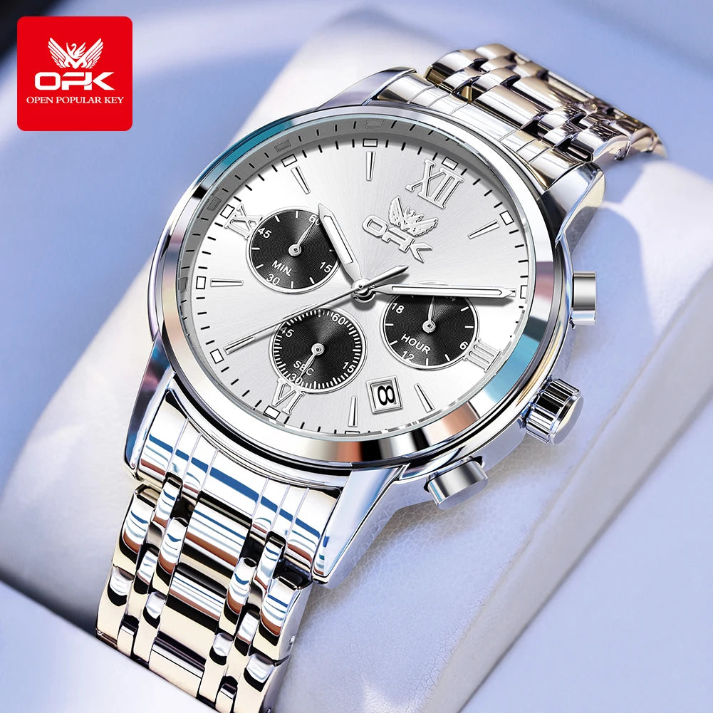 OPK 6047 Multifunctional chronograph with calendar quartz watch
