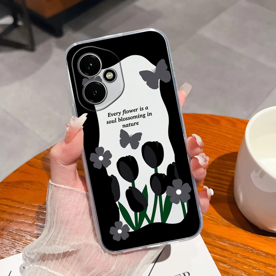 For Honor 400 Pro 5G Case Cute Astronaut Transparent TPU Soft Silicone Phone Back Cover For Honor 400Pro High Quality Funda Capa