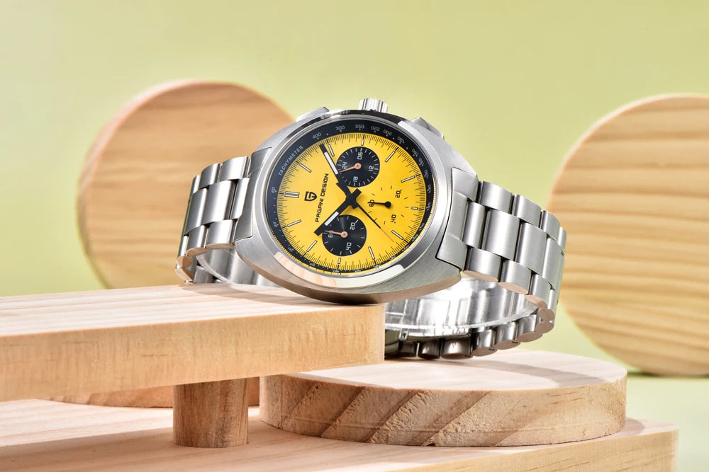 PAGANI DESIGN Mens Watches 2026 Top Luxury Quartz Watch For Men Multifunction Chronograph Wristwatch AR Sapphire Mirror Luminous