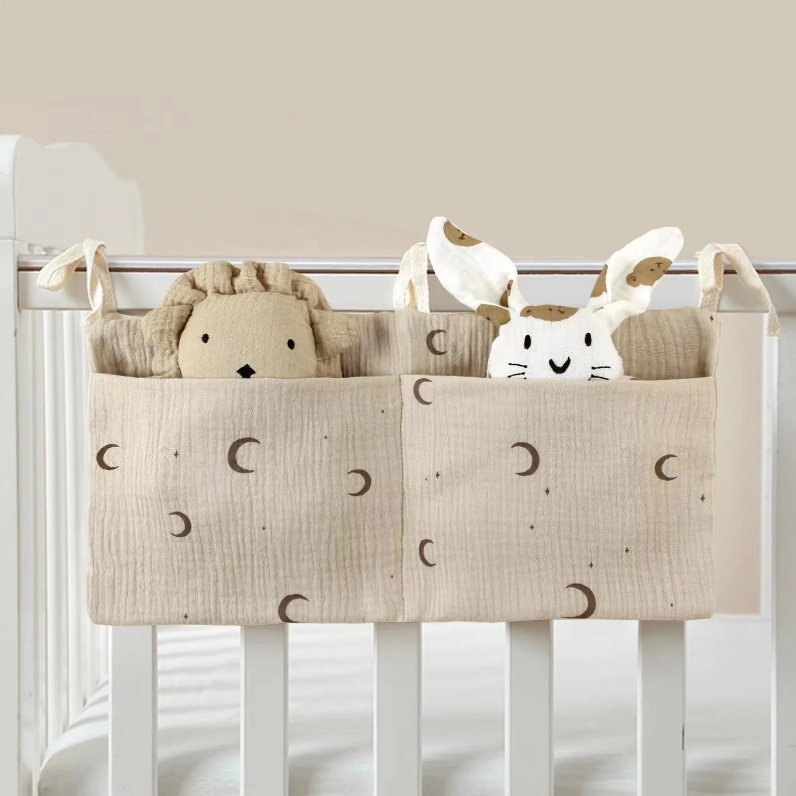 Portable Baby Crib Storage Bag Nappy Organizer Multifunctional Newborn Bed Headboard Diaper Bag for Kids Baby Items Bedding