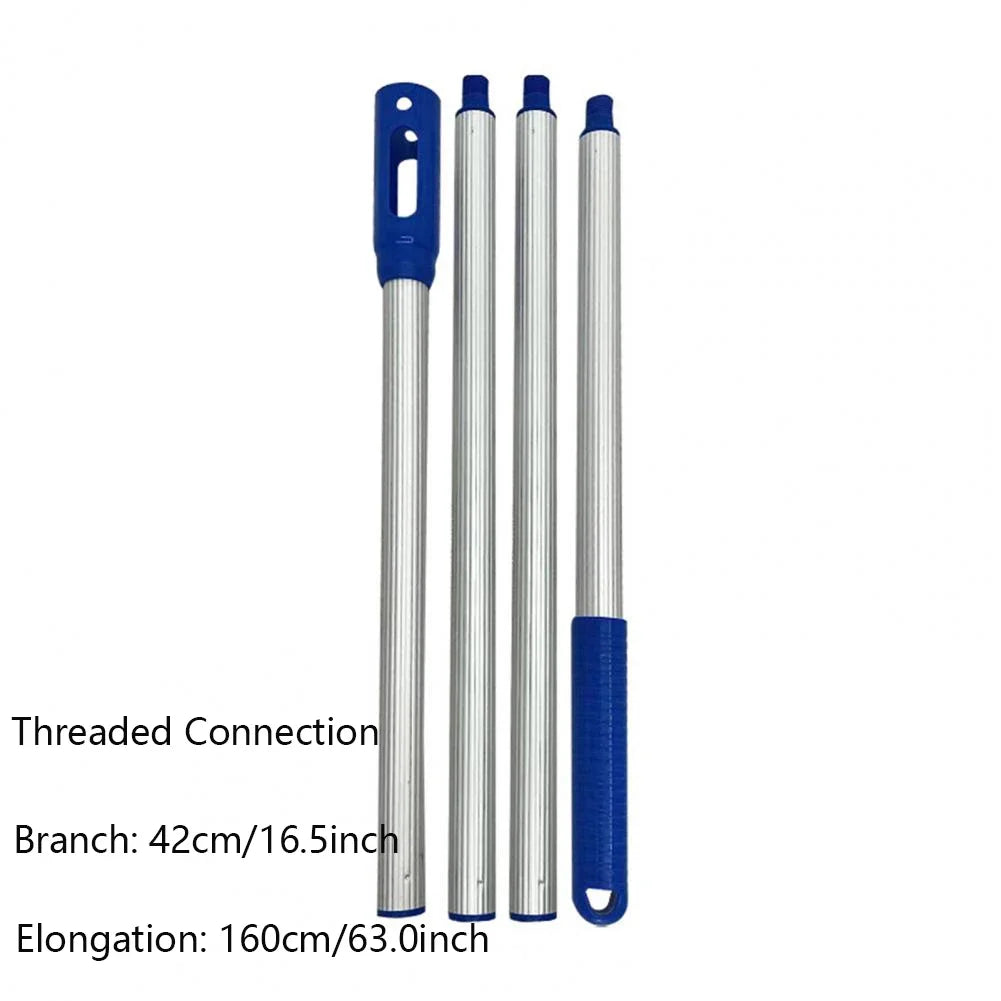 Telescopic Pool Cleaner Handle Rod Swimming Pool Cleaning Fishing Net Supplies Handheld Clean  Telescoping Pole Cleaning Tool Ad