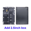 M.2 NGFF SSD MSATA Protocol To Serial Port External Built-In Hard Disk Box Msata To Sata 3 3.0 Dual Disk Switching With Switch