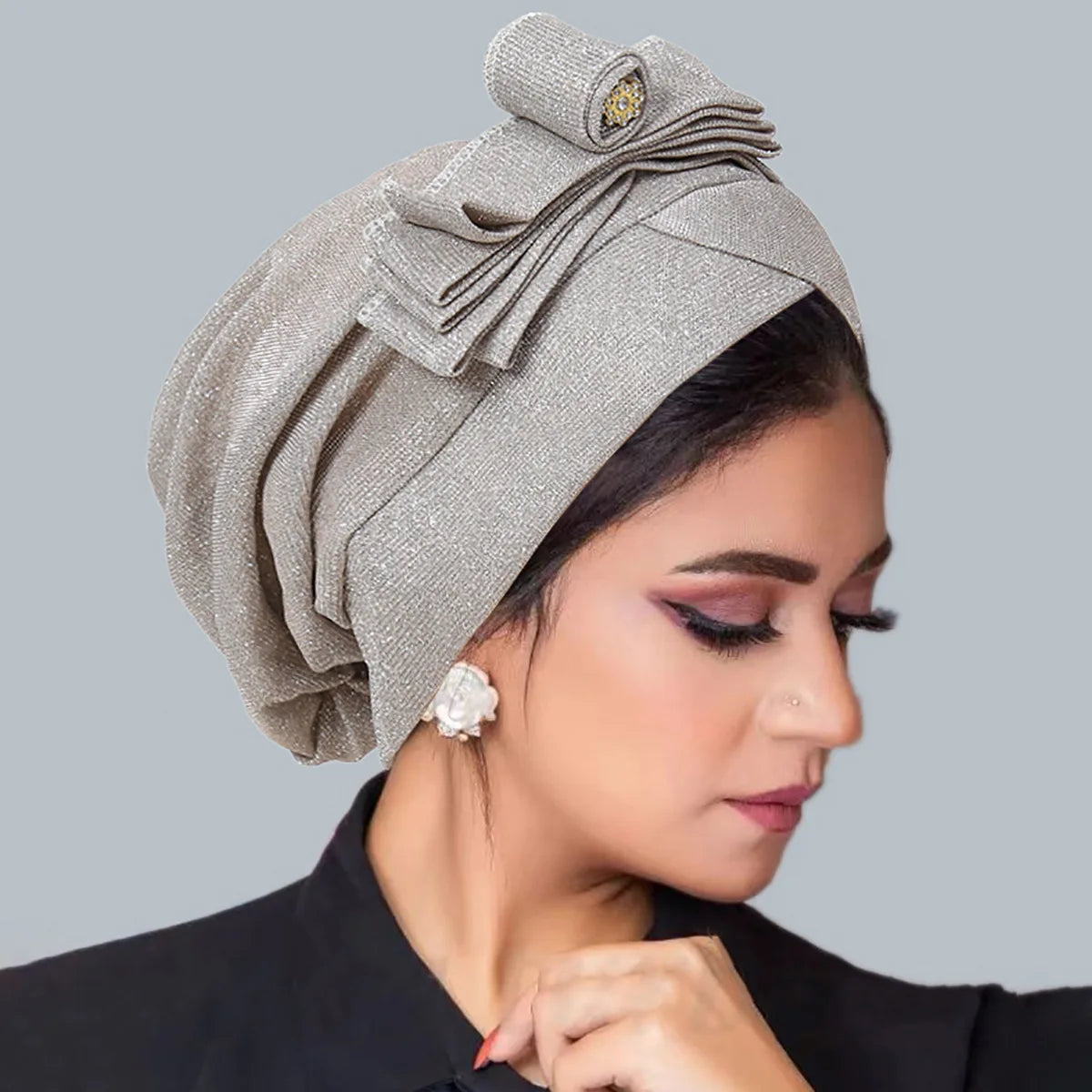 New Women Velvet Turban Hat Muslim Twist Solid Color Hijab Chemo Cap Head Wrap Headscarf Beanies Bonnet Headscarf Turbante Mujer