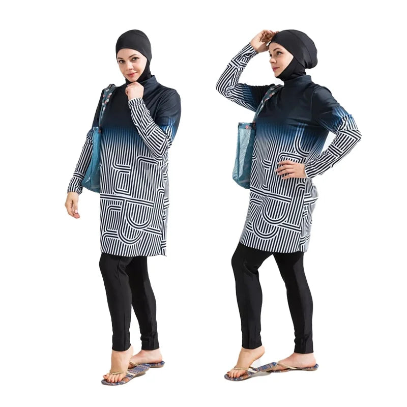 Muslim Swimming Suit For Women Cover Ups Swimwear Abaya Abayas Hijab Long Sleeve Modest Swimsuit Burkini Islamic Designer Hijabs