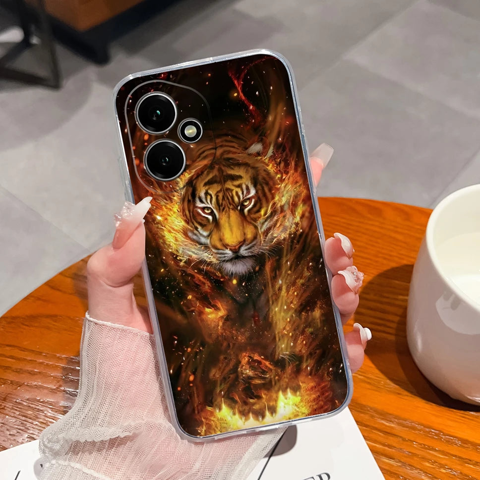 For Honor 400 Pro 5G Case Cute Astronaut Transparent TPU Soft Silicone Phone Back Cover For Honor 400Pro High Quality Funda Capa