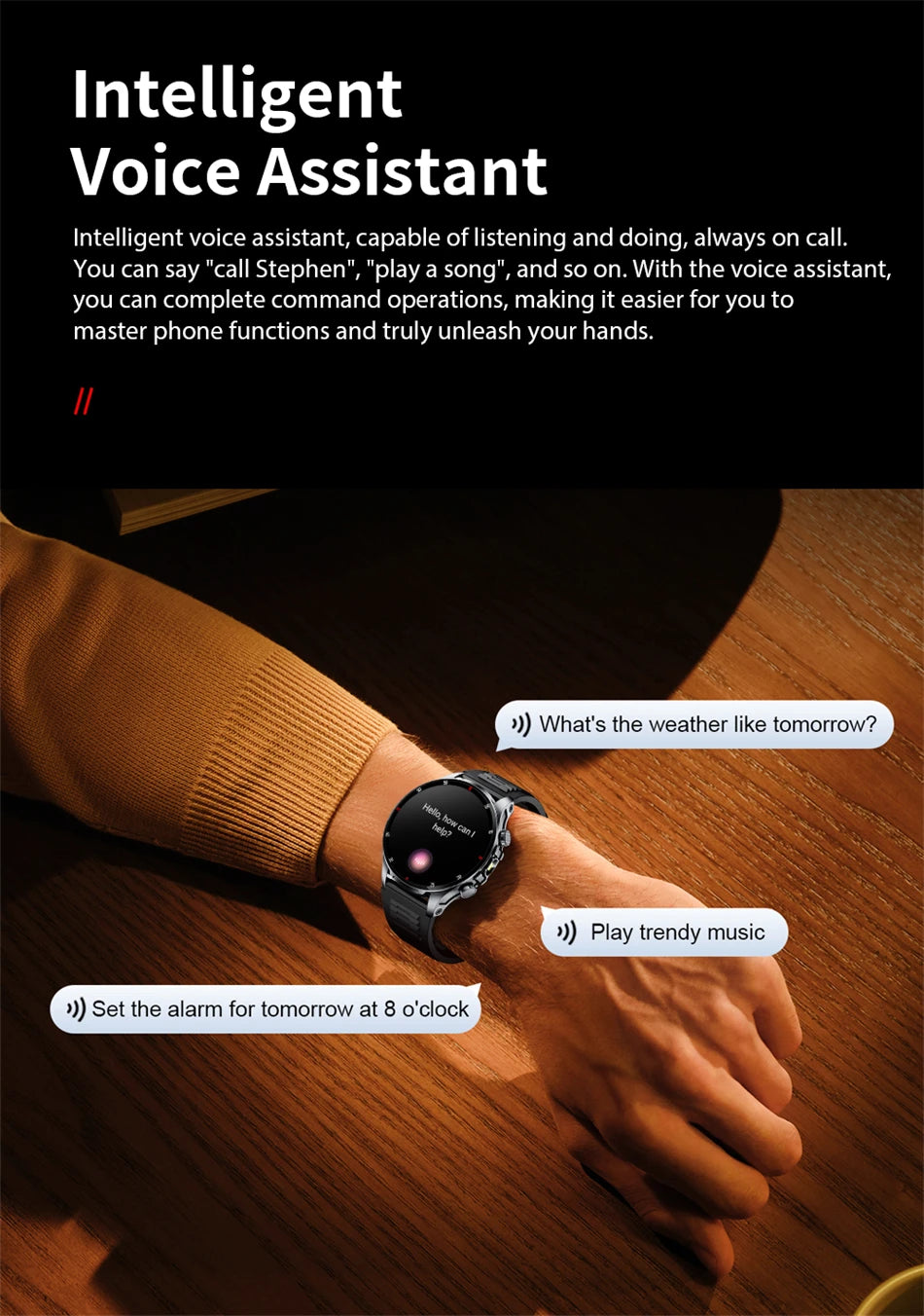 LIGE 2025 New Smart Watch Men Flashlight AI Voice Bluetooth Call 1.53" HD Sports Fitness Watches Health Monitor Smartwatch Women
