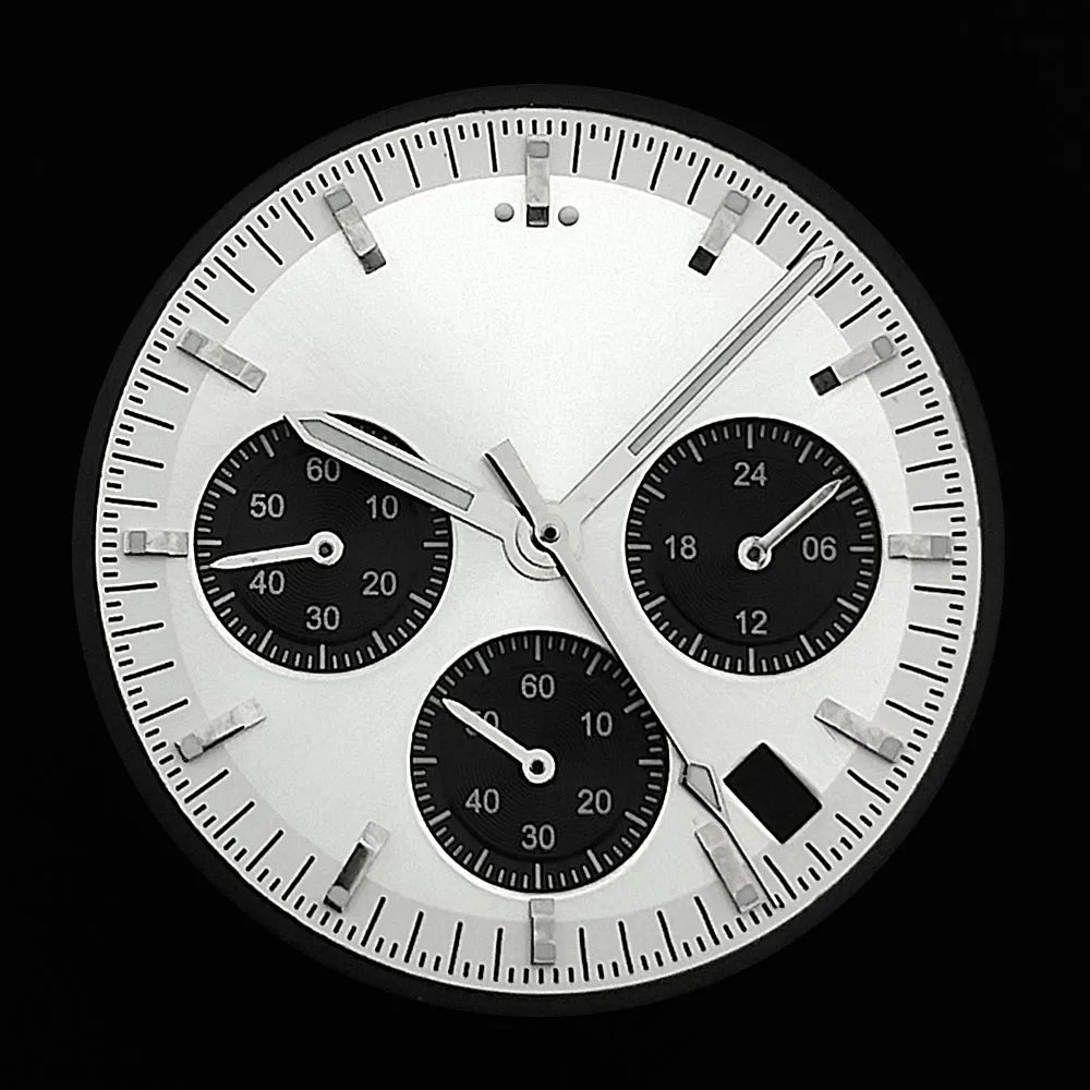 32.5mm VK63 dial C3 green Luminous Black white orange blue green watch dial replacement accessories watch parts accessory