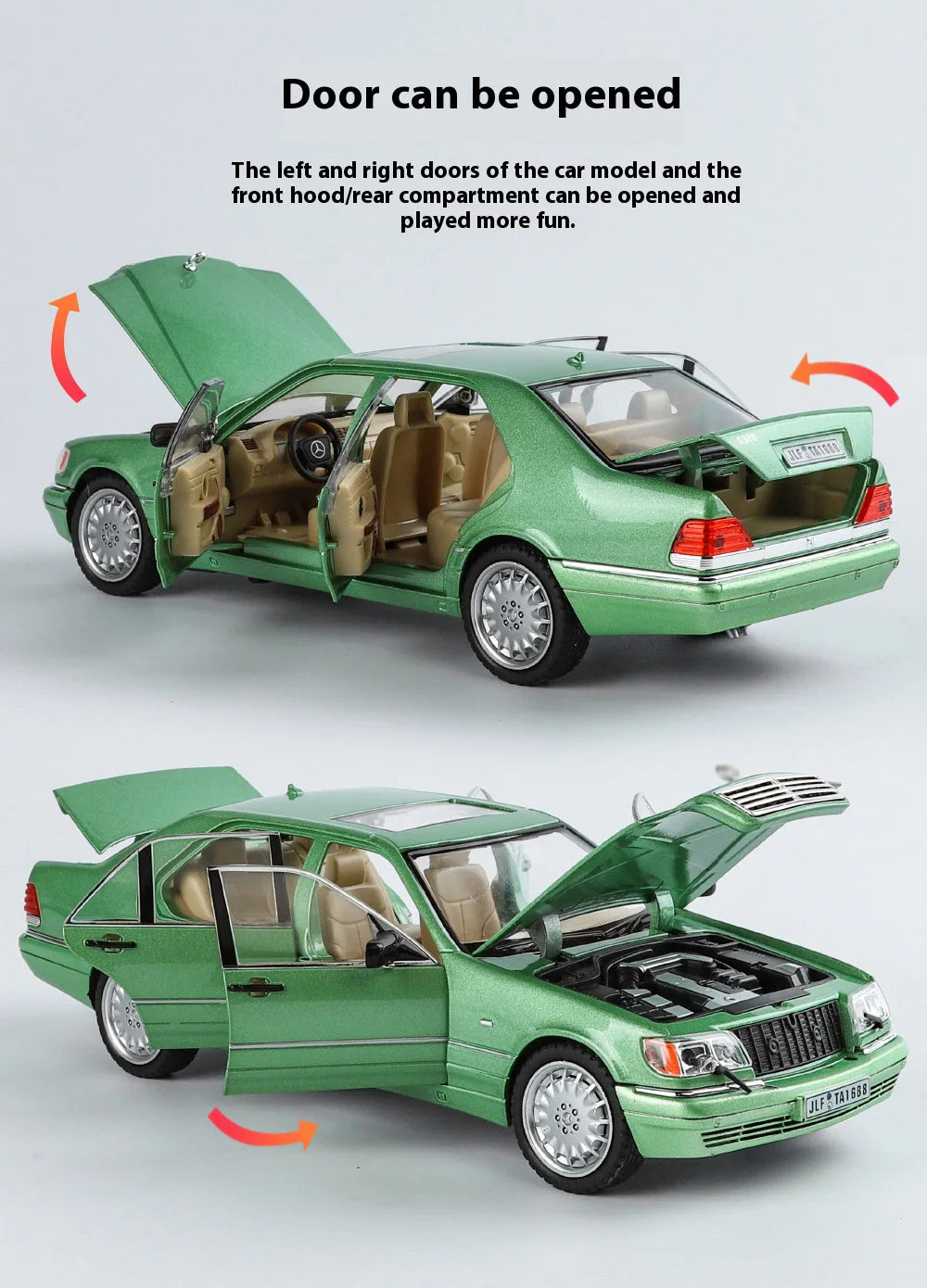 Alloy luxury business car model, unique decorations of the car center console, interesting car accessories, exquisite ornaments